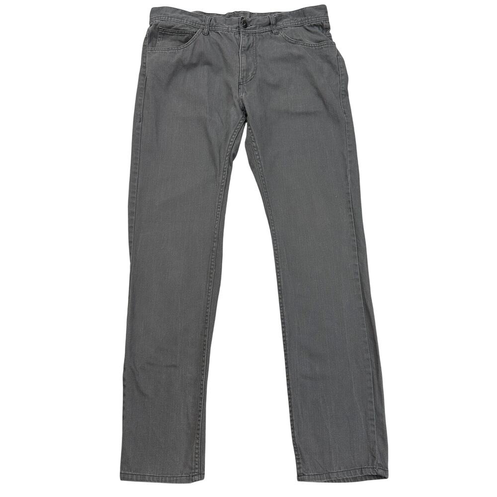 Divided Jeans H&M Slim Straight Mens 36 Gray Mid Rise Denim Casual Streetwear